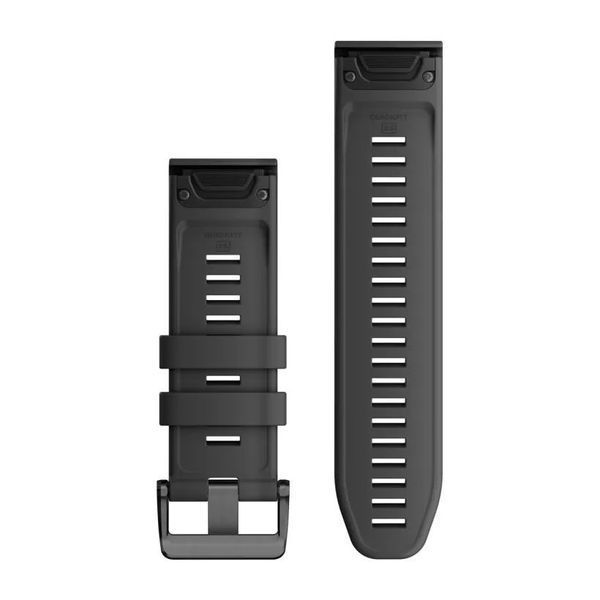 Ремінці для годинника Garmin QuickFit 26 силіконові, графітові 010-13281-09 фото