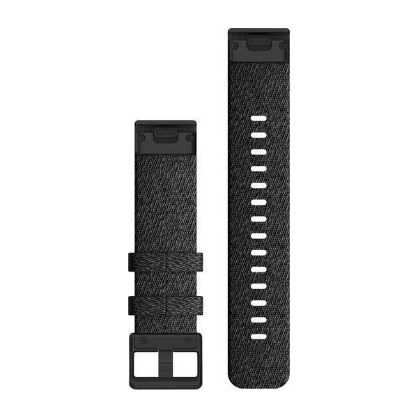 Ремешки для часов Garmin QuickFit 20 силиконовые, черные с черной фурнитурой 010-12875-00 фото