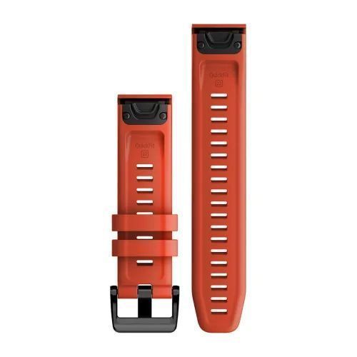 Ремінці для годинника Garmin QuickFit 22 fenix 7 Collection силіконові червоні 010-13111-04 фото