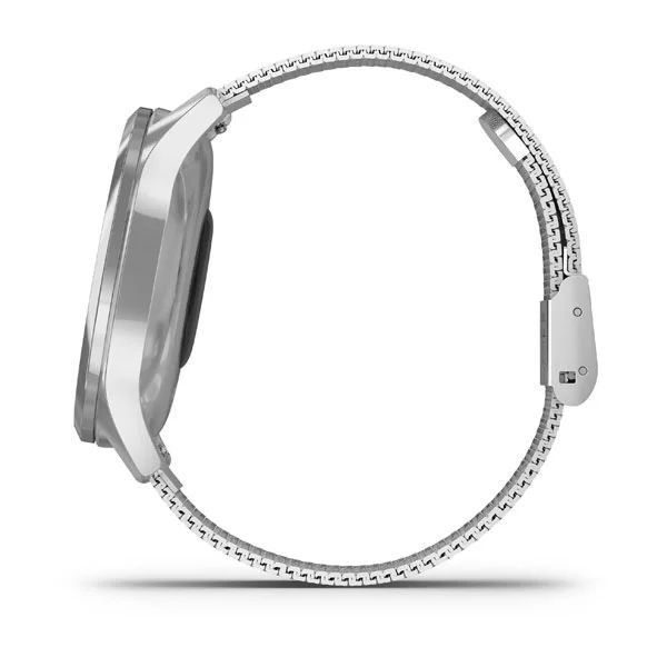 Смарт-часы Garmin vivomove Luxe с серебристыми корпусом и ремешком 010-02241-23 фото