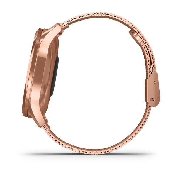 Смарт-часы Garmin vivomove Luxe с розово-золотистыми корпусом и ремешком 010-02241-24 фото
