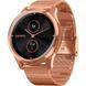 Смарт-часы Garmin vivomove Luxe с розово-золотистыми корпусом и ремешком 010-02241-24 фото 1