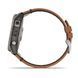 Смарт-часы Garmin fenix 7X Sapphire Solar титановые с каштановым кожаным ремешком 010-02541-19 фото 11