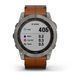 Смарт-часы Garmin fenix 7X Sapphire Solar титановые с каштановым кожаным ремешком 010-02541-19 фото 8