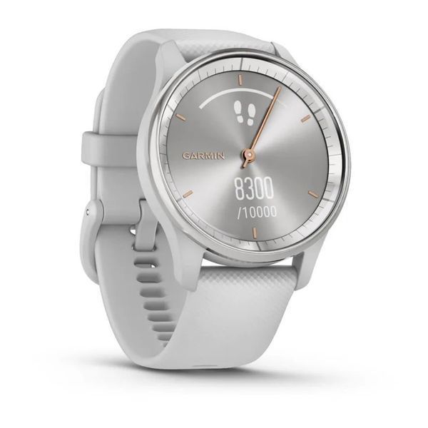 Смарт-годинник Garmin vivomove Trend із сріблястим сталевим безелем, сірими корпусом та ремінцем 010-02665-03 фото