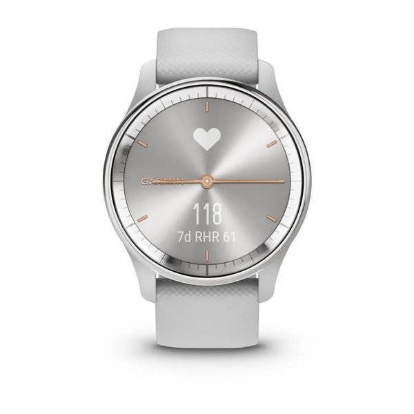 Смарт-годинник Garmin vivomove Trend із сріблястим сталевим безелем, сірими корпусом та ремінцем 010-02665-03 фото