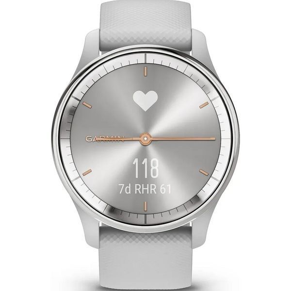 Смарт-годинник Garmin vivomove Trend із сріблястим сталевим безелем, сірими корпусом та ремінцем 010-02665-03 фото