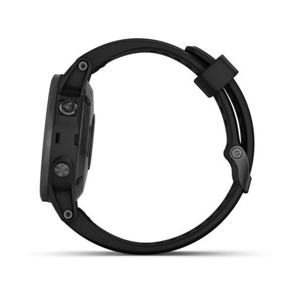 Смарт-годинник Garmin fenix 5S Plus Sapphire чорний з чорним ремінцем 010-01987-03 фото