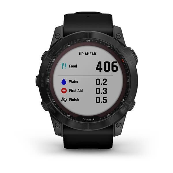 Смарт-часы Garmin fenix 7X Sapphire Solar черные титановые DLC с черным ремешком 010-02541-23 фото