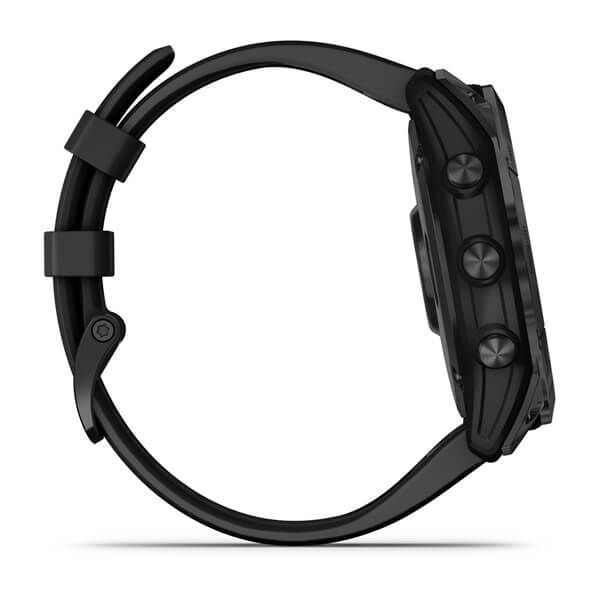 Смарт-часы Garmin fenix 7X Sapphire Solar черные титановые DLC с черным ремешком 010-02541-23 фото