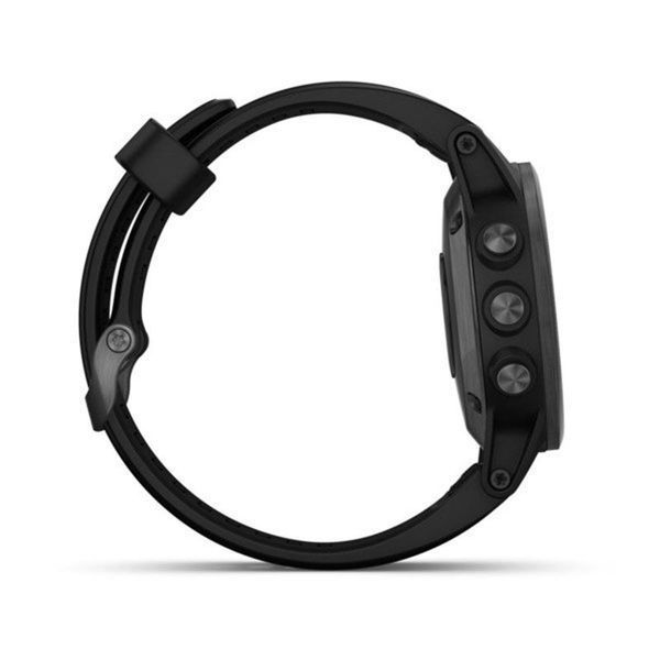 Смарт-годинник Garmin fenix 5S Plus Sapphire чорний з чорним ремінцем 010-01987-03 фото