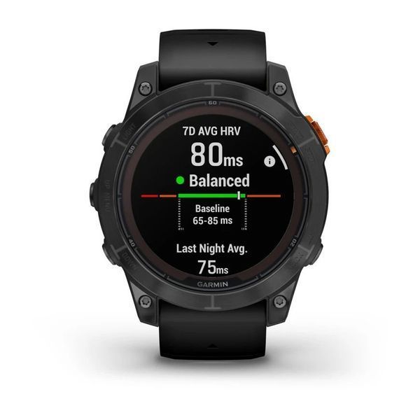 Смарт-годинник Garmin fenix 7 Pro Solar Edition сланцево-сірий з чорним ремінцем 010-02777-01 фото