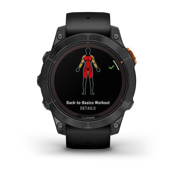 Смарт-годинник Garmin fenix 7 Pro Solar Edition сланцево-сірий з чорним ремінцем 010-02777-01 фото