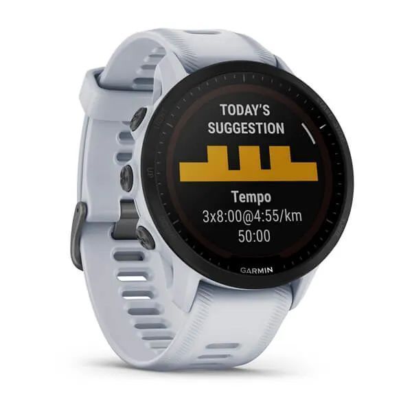 Смарт-годинник Garmin Forerunner 955 Solar білий камінь 010-02638-21 фото