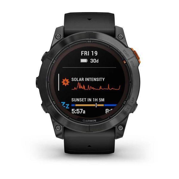 Смарт-годинник Garmin fenix 7X Pro Solar Edition сланцево-сірий з чорним ремінцем 010-02778-01 фото