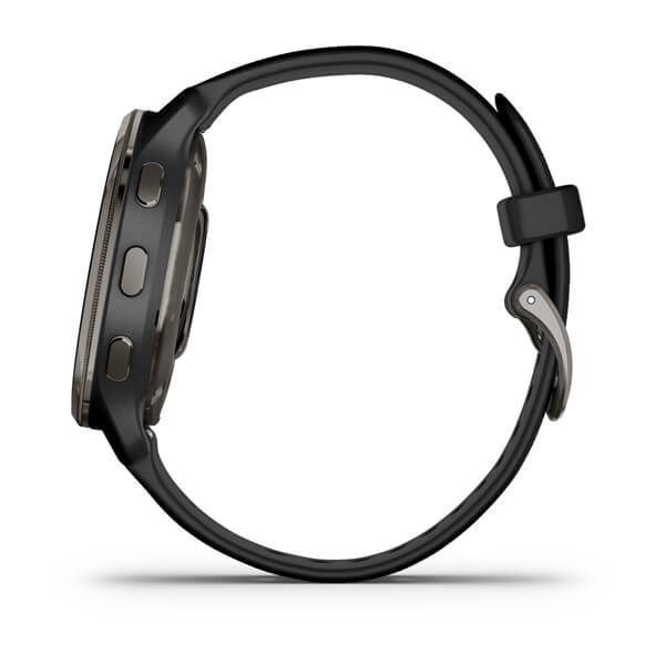 Смарт-годинник Garmin Venu 2 Plus чорний з графітовим безелем і силіконовим ремінцем 010-02496-11 фото