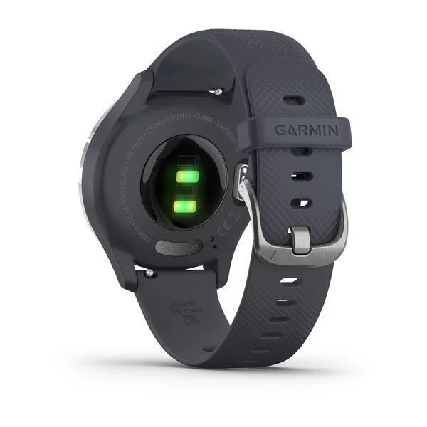 Смарт-часы Garmin vivomove 3S с серебристым безелем и гранитно-синим ремешком 010-02238-20 фото