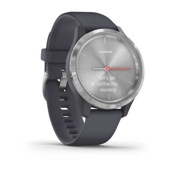 Смарт-часы Garmin vivomove 3S с серебристым безелем и гранитно-синим ремешком 010-02238-20 фото