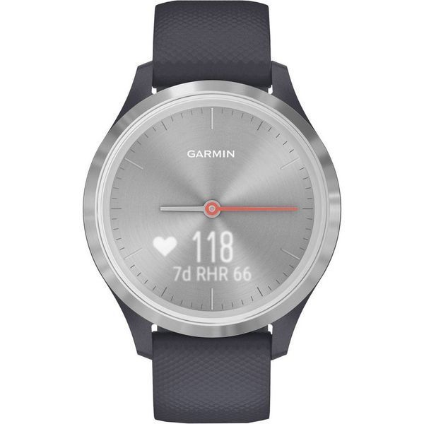 Смарт-часы Garmin vivomove 3S с серебристым безелем и гранитно-синим ремешком 010-02238-20 фото