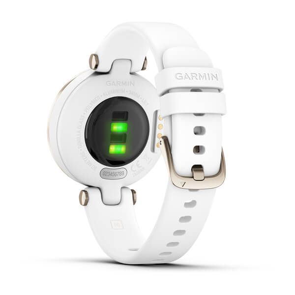 Смарт-часы Garmin Lily Sport с кремово-золотистым безелем, белым корпусом и силиконовым ремешком 010-02384-10 фото