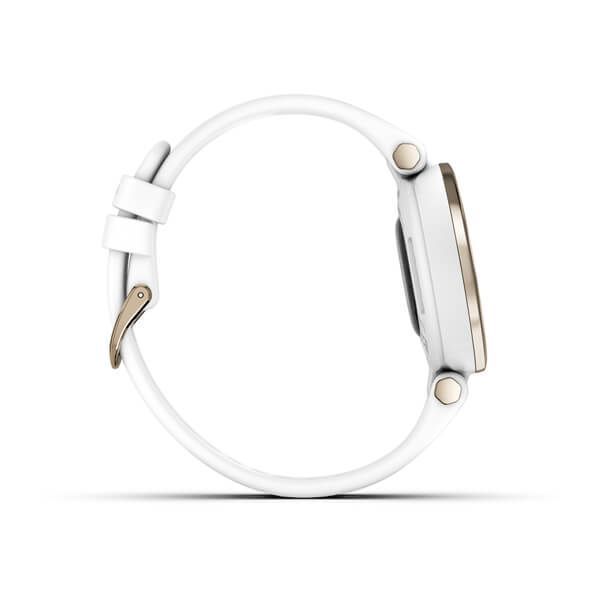 Смарт-часы Garmin Lily Sport с кремово-золотистым безелем, белым корпусом и силиконовым ремешком 010-02384-10 фото