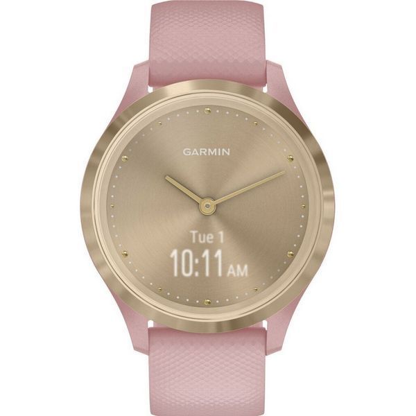 Смарт-годинник Garmin vivomove 3S зі світло-золотистим безелем та припилено-рожевим ремінцем 010-02238-21 фото