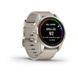 Смарт-часы Garmin fenix 7S Pro Sapphire Solar Edition нежно-золотистые с кожаным ремешком цвета известняка 010-02776-30 фото 3