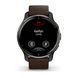 Смарт-часы Garmin Venu 2 Plus графитовые с коричневым кожаным ремешком 010-02496-15 фото 9