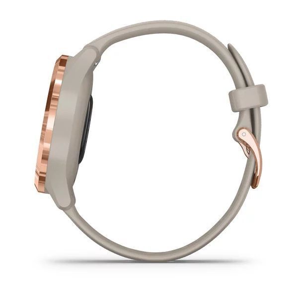 Смарт-годинник Garmin vivomove 3S з рожево-золотистим безелем та світло-пісочним ремінцем 010-02238-22 фото