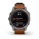 Смарт-годинник Garmin fenix 7 Pro Sapphire Solar Edition титановий з каштановим шкіряним ремінцем 010-02777-30 фото 14