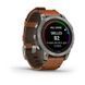 Смарт-годинник Garmin fenix 7 Pro Sapphire Solar Edition титановий з каштановим шкіряним ремінцем 010-02777-30 фото 3