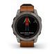 Смарт-годинник Garmin fenix 7 Pro Sapphire Solar Edition титановий з каштановим шкіряним ремінцем 010-02777-30 фото 10