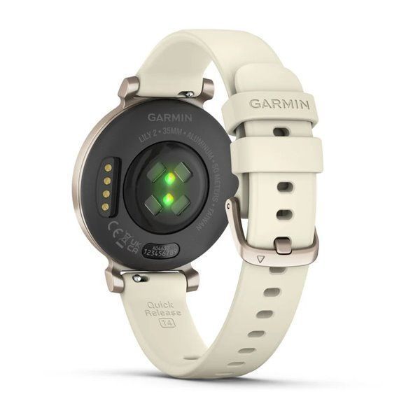 Смарт-часы Garmin Lily 2 кремово-золотистые с кокосовым силиконовым ремешком 010-02839-00 фото