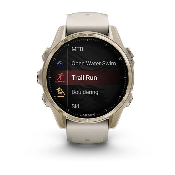 Смарт-годинник Garmin fenix 8 AMOLED (43 мм) Sapphire золотистий/туманно-сірий пісочний 010-02903-11 фото