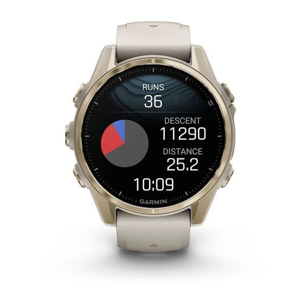 Смарт-годинник Garmin fenix 8 AMOLED (43 мм) Sapphire золотистий/туманно-сірий пісочний 010-02903-11 фото
