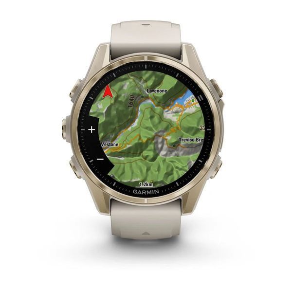 Смарт-годинник Garmin fenix 8 AMOLED (43 мм) Sapphire золотистий/туманно-сірий пісочний 010-02903-11 фото