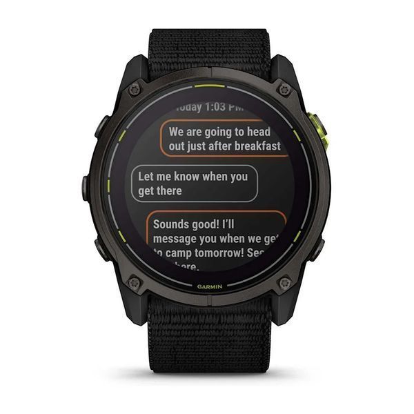Смарт-часы Garmin Enduro 3 с черным нейлоновым ремешком 010-02751-01 фото