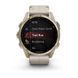 Смарт-годинник Garmin fenix 8 AMOLED (43 мм) Sapphire золотистий/вапняково-сірий шкіряний ремінець ексклюзив 010-02903-40 фото 7