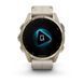 Смарт-годинник Garmin fenix 8 AMOLED (43 мм) Sapphire золотистий/вапняково-сірий шкіряний ремінець ексклюзив 010-02903-40 фото 4
