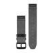 Ремінці для годинника Garmin QuickFit 22 шкіряні, перфоровані чорні 010-12500-02 фото 2