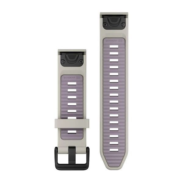 Ремешки для часов Garmin QuickFit 20 силиконовые туманно-серые/лавандовые 010-13391-03 фото