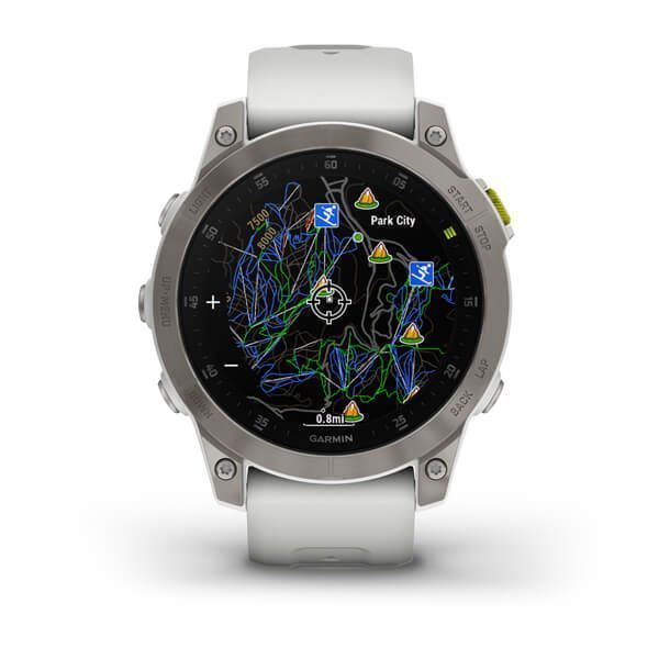 Смарт-часы Garmin epix Gen 2 Sapphire белые титановые 010-02582-21 фото