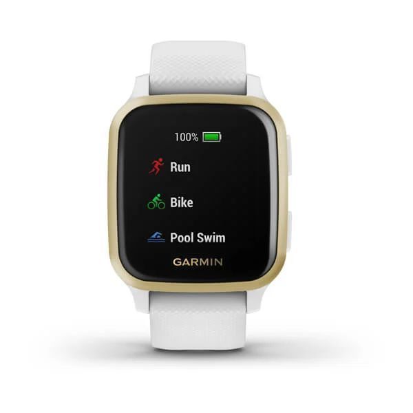 Смарт-часы Garmin Venu Sq белые с золотистым безелем 010-02427-11 фото