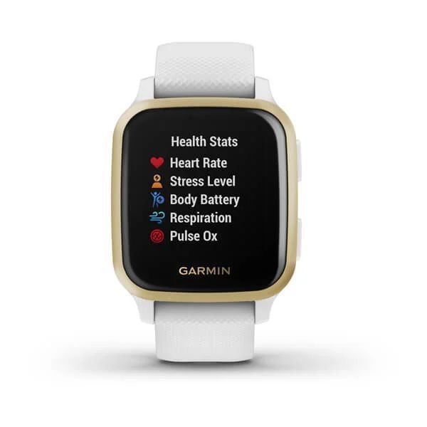 Смарт-часы Garmin Venu Sq белые с золотистым безелем 010-02427-11 фото