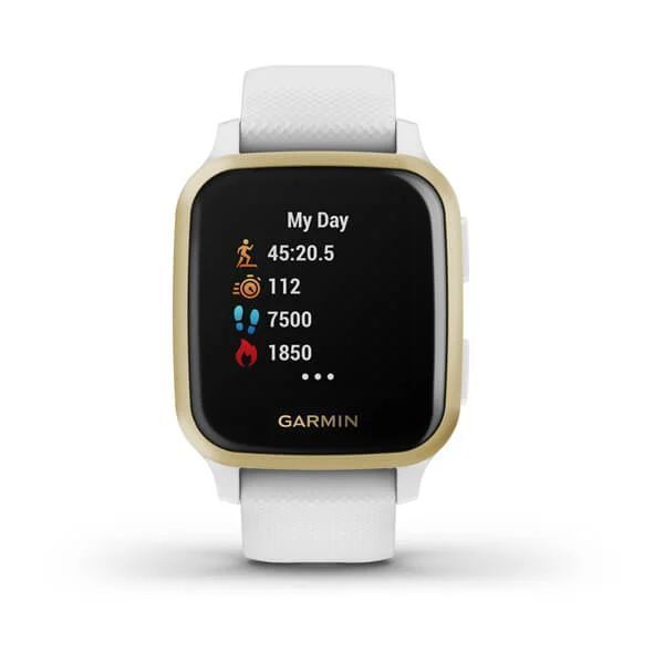 Смарт-часы Garmin Venu Sq белые с золотистым безелем 010-02427-11 фото