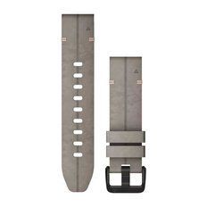 Ремінці для годинника Garmin QuickFit 20 шкіряні замшеві, сланцево-сірі 010-12876-00 фото