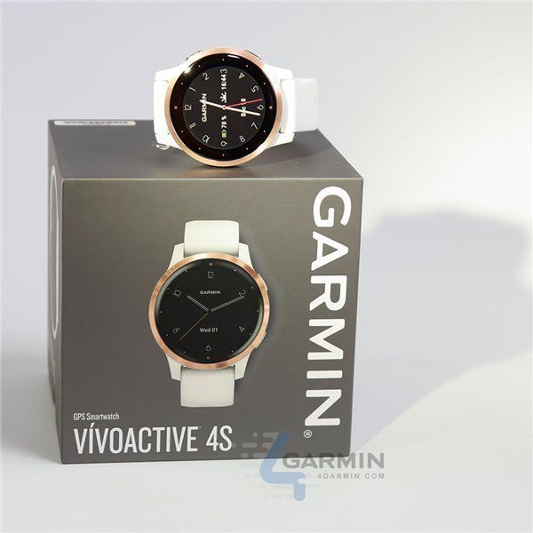Смарт-часы Garmin vivoactive 4S белые с розово-золотистым безелем 010-02172-23 фото