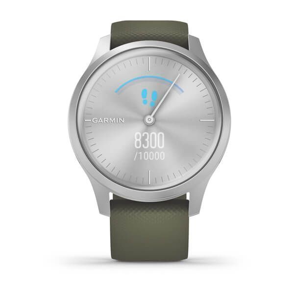 Смарт-часы Garmin vivomove Style с серебристым корпусом и торфяным ремешком 010-02240-21 фото