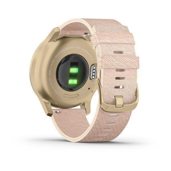 Смарт-часы Garmin vivomove Style со светло-золотистым корпусом и розовым ремешком 010-02240-22 фото