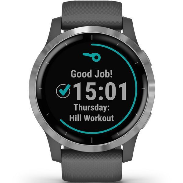 Смарт-часы Garmin vivoactive 4 серые с серебристым безелем 010-02174-03 фото